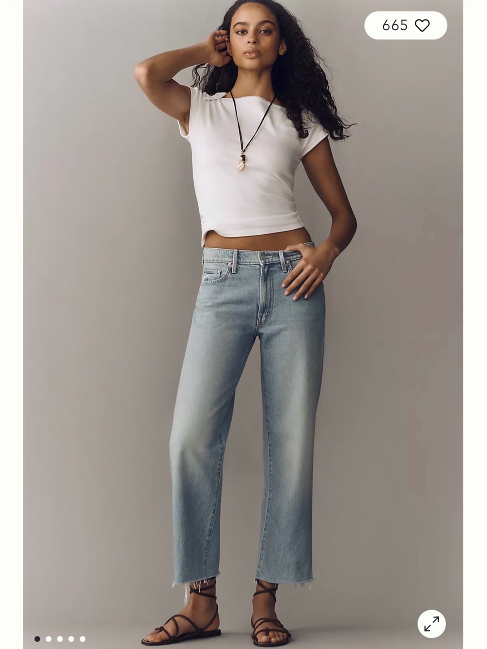 NWT MOTHER Rambler Zip Ankle Mid Rise Straight-Leg Jeans